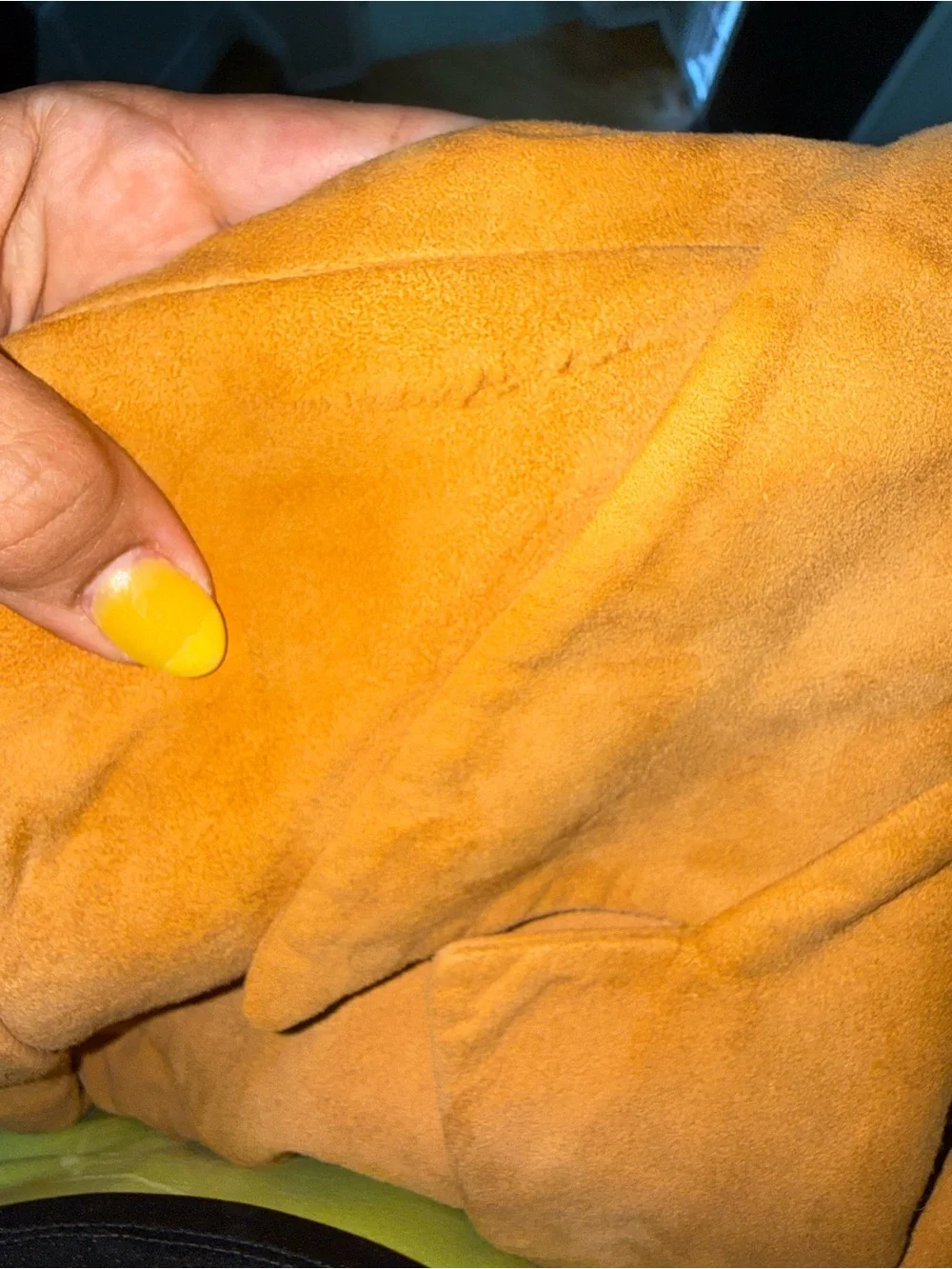 Vintage 70s Scully Tan Suede Leather Western Blazer Car Coat Jacket